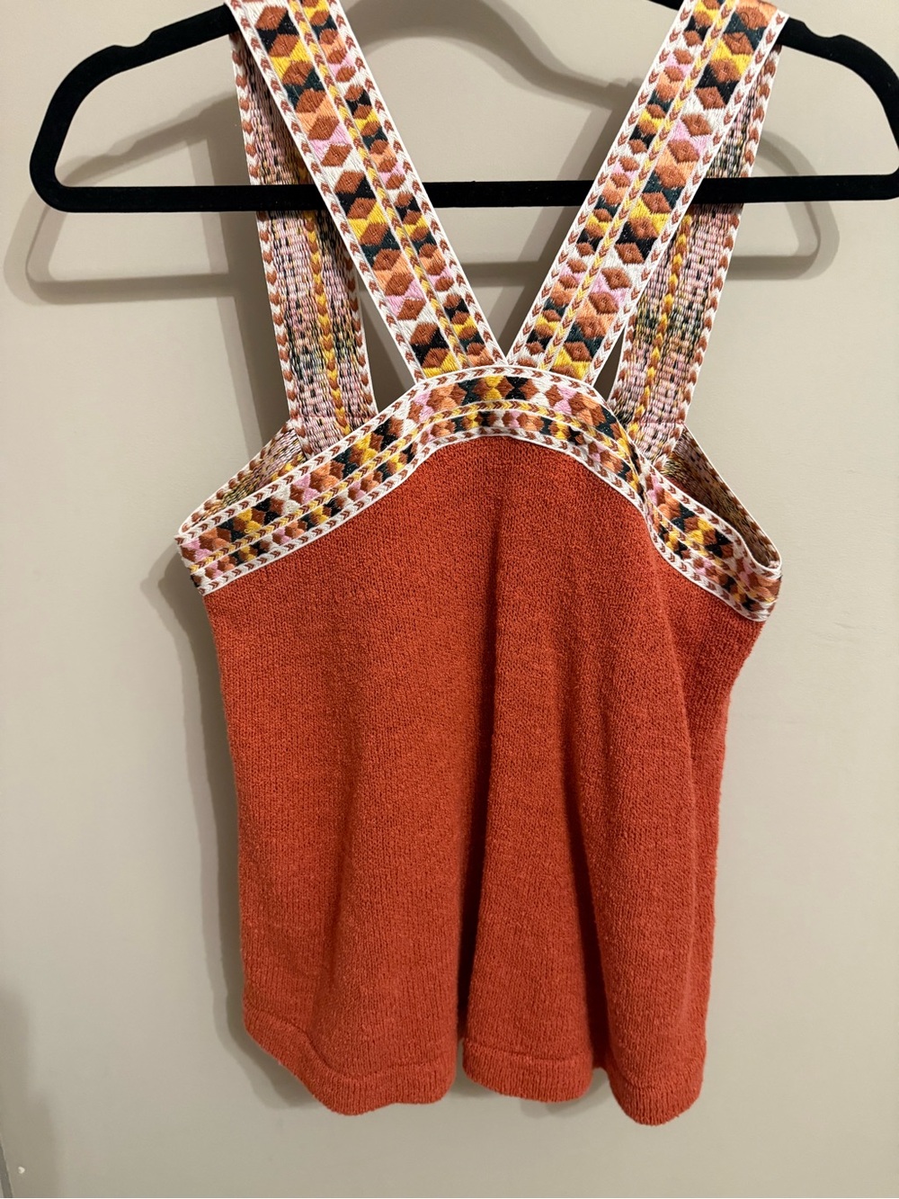 Madewell embroidered knit tank
